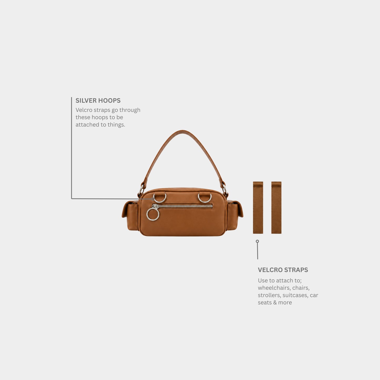 Adison bag in Tan - Complete set