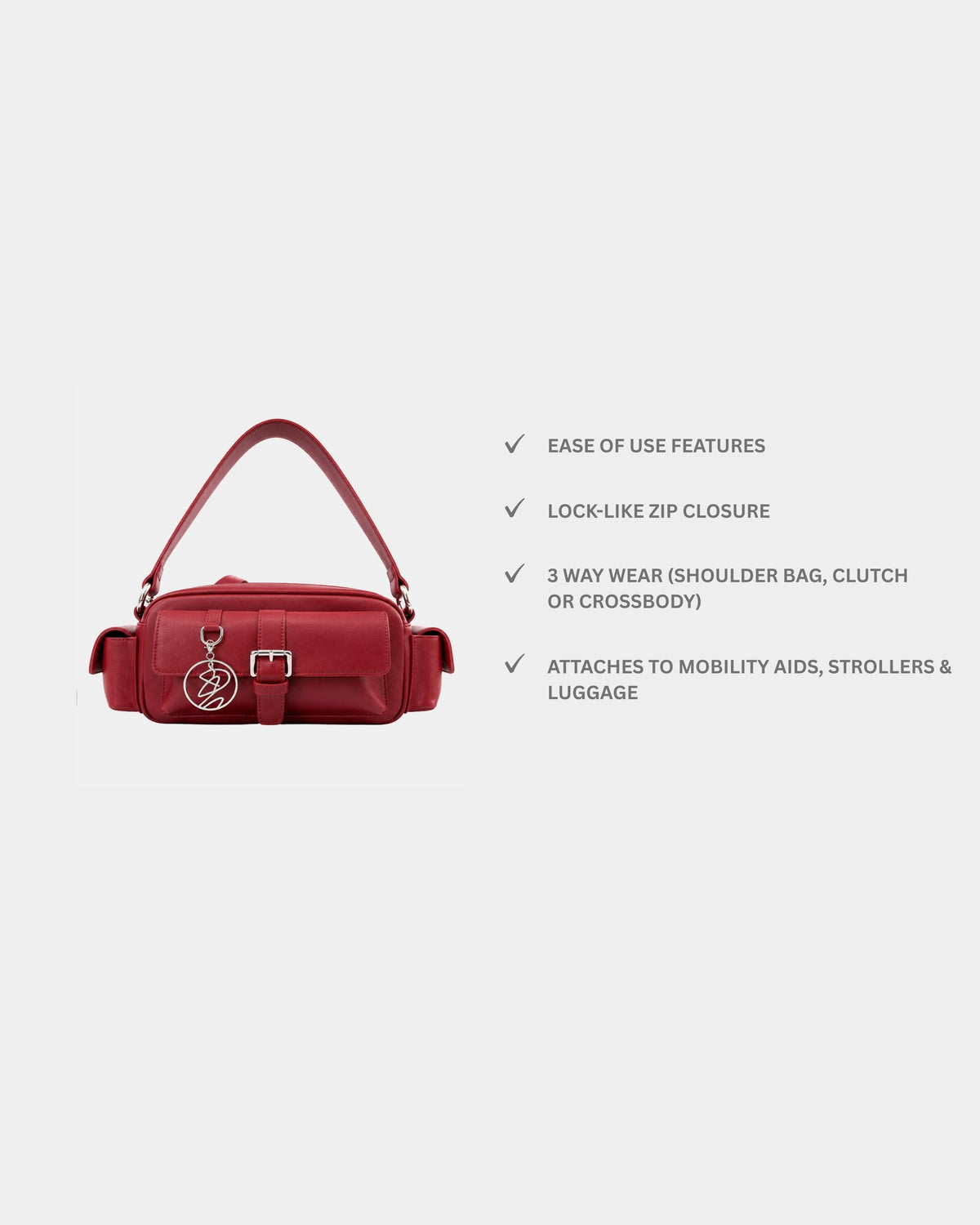 Adison bag in Red - Complete set (Pre Order)