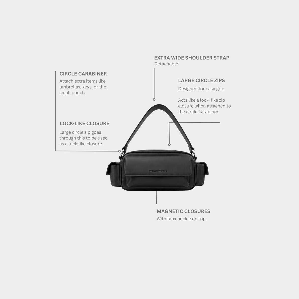 Adison bag in Black - Essential bag (Pre Order)