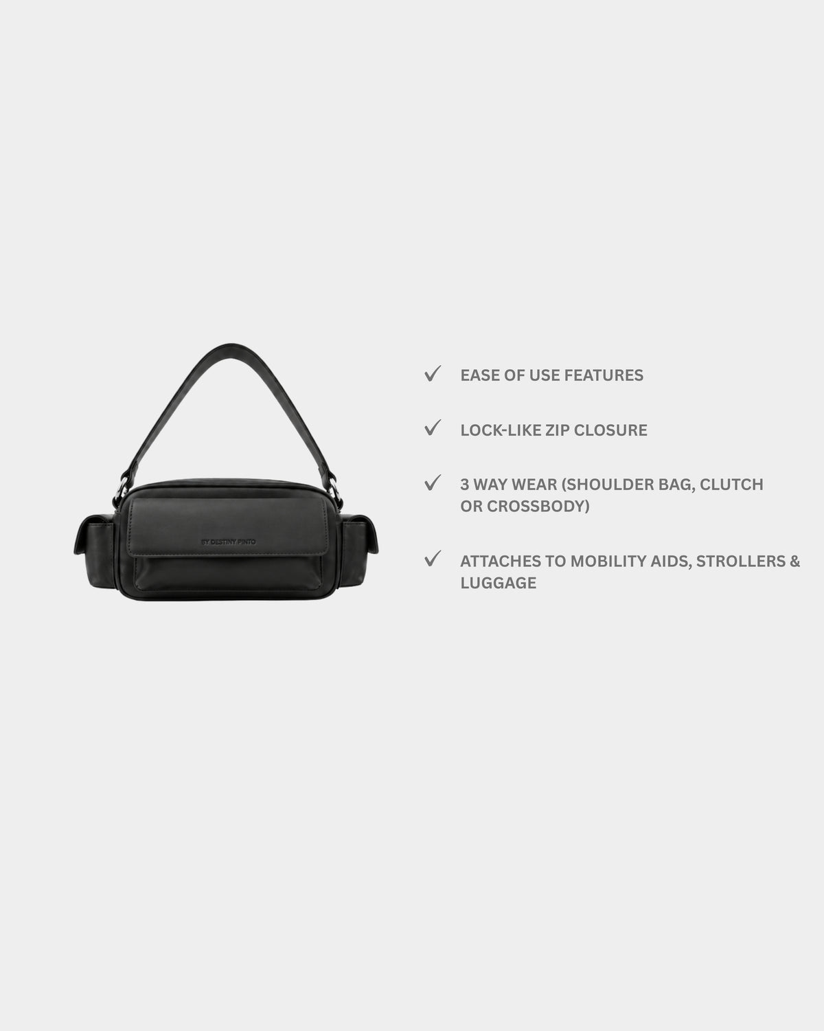Adison bag in Black - Complete set (Pre Order)