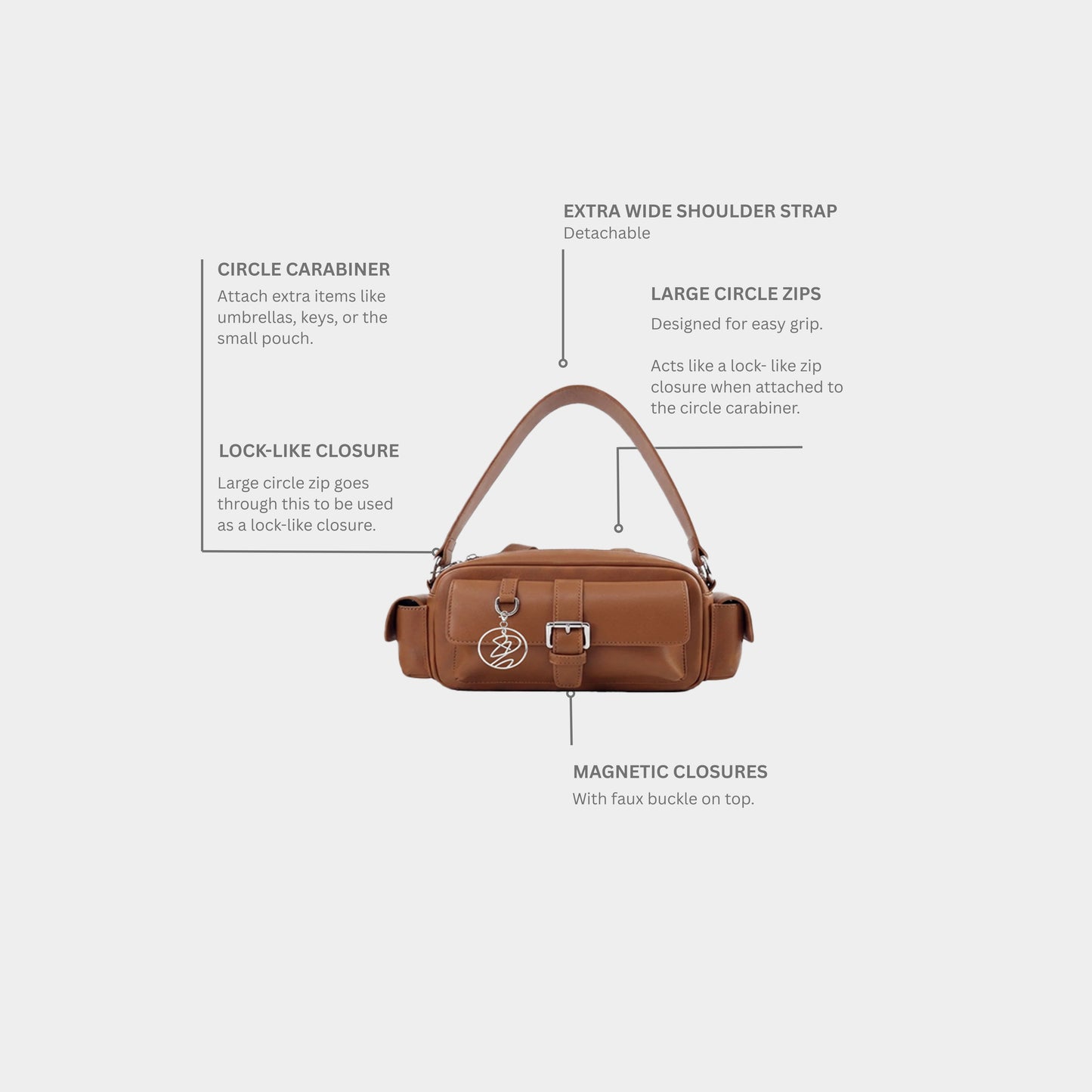 Adison bag in Tan - Essential bag
