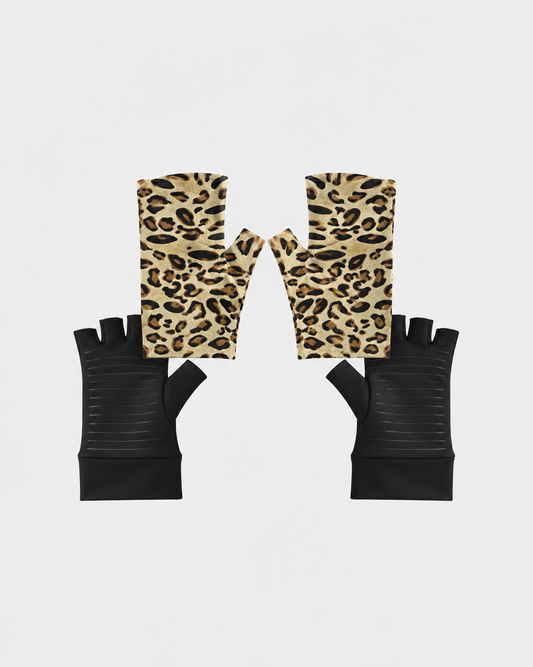 Leopard print compression glove + cover set