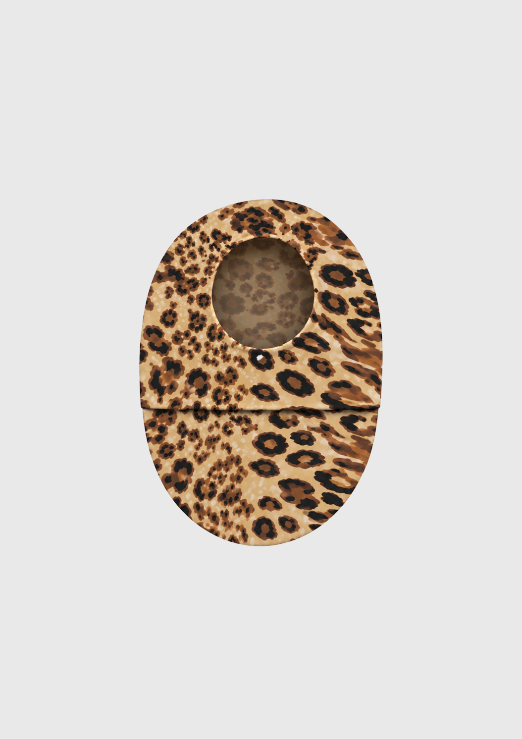 Leopard print ostomy bag cover