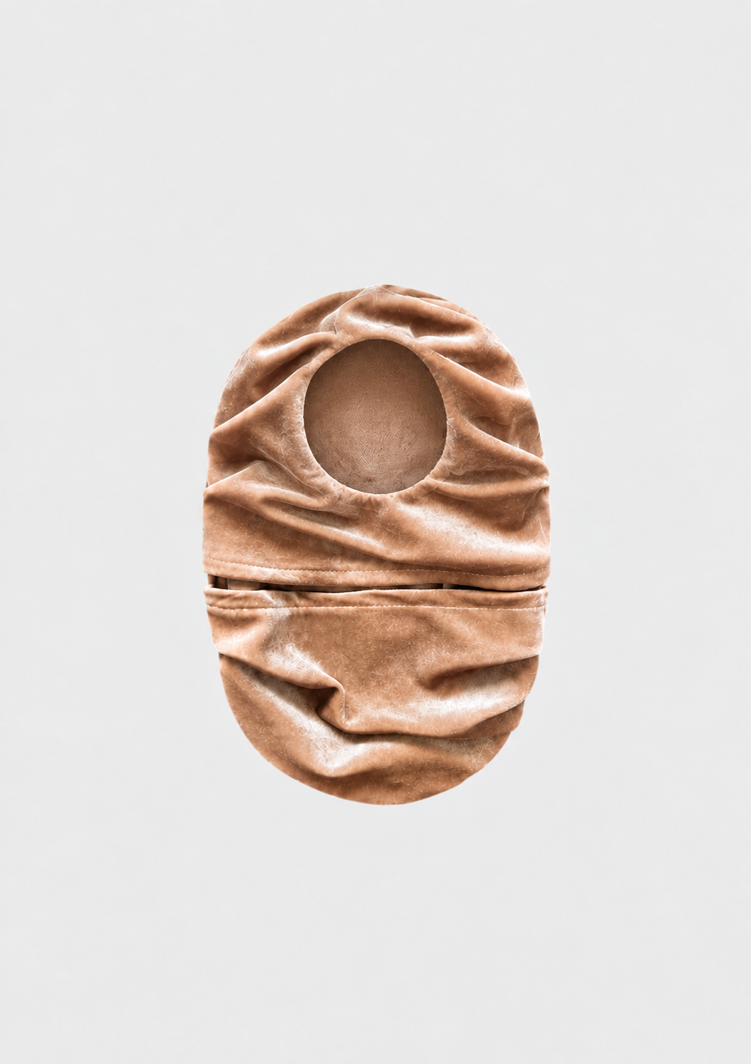 Suede ruched ostomy bag cover