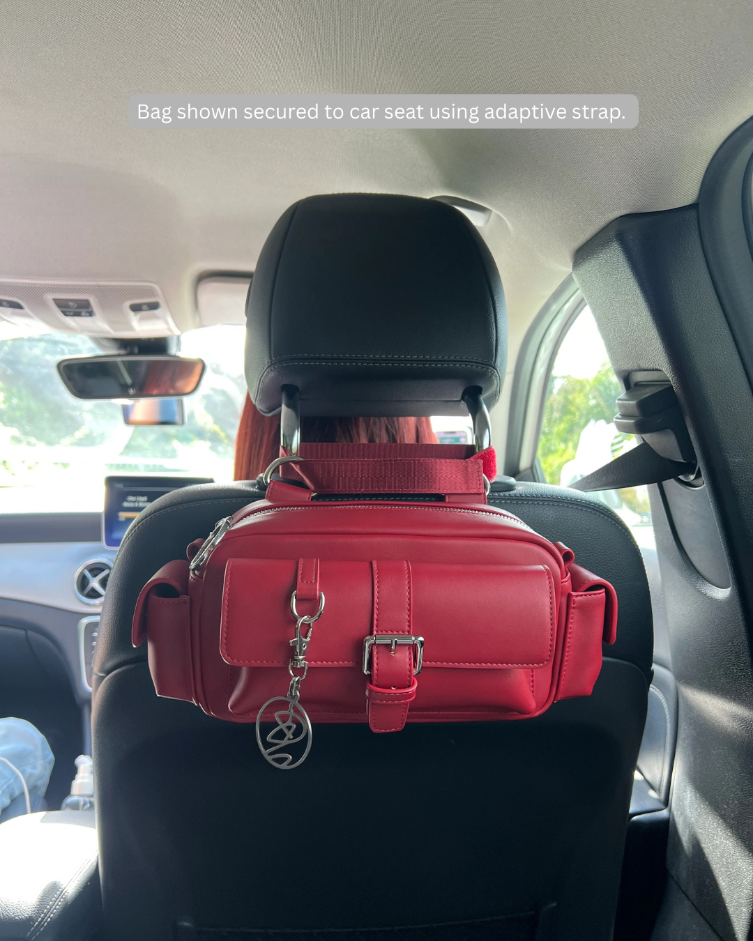 Adison Essential accessible shoulder bag attached using the included adaptive straps