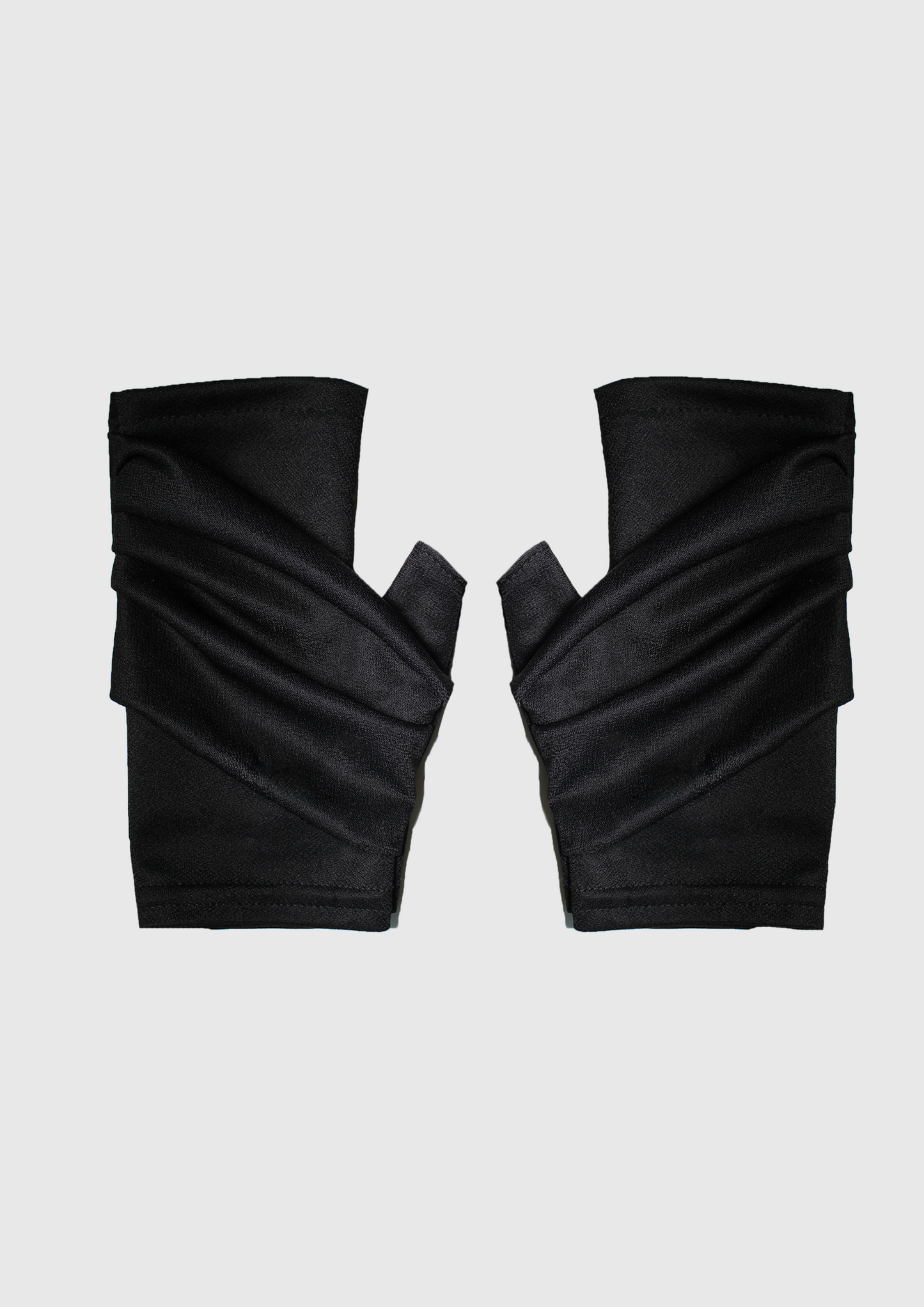 Black ruched gloves, no compression (PRE-ORDER)