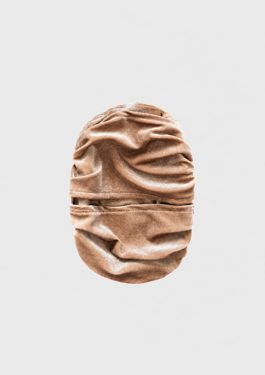 Suede ruched ostomy bag cover