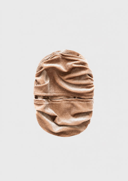 Suede ruched ostomy bag cover